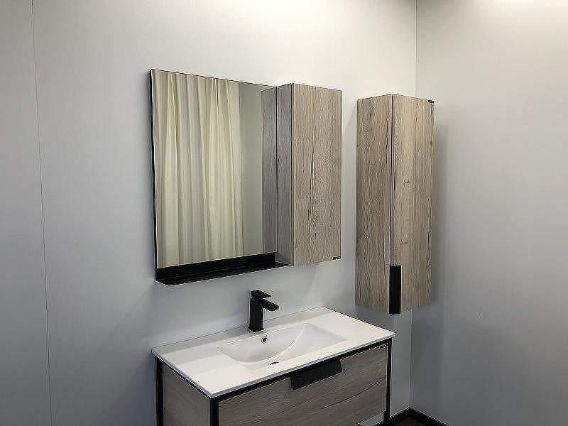 Зеркало со шкафом Comforty Бонн 90 00-00001951 Дуб дымчатый, купить, цена, заказать, магазин, доставка, скидка, промокод, купить, цена, заказать, магазин, доставка, скидка, промокод