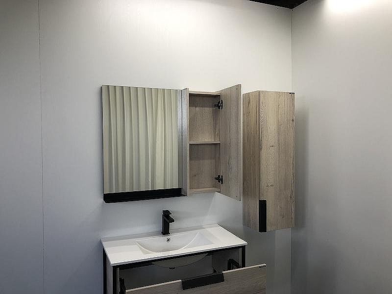 Зеркало со шкафом Comforty Бонн 90 00-00001951 Дуб дымчатый, купить, цена, заказать, магазин, доставка, скидка, промокод, купить, цена, заказать, магазин, доставка, скидка, промокод