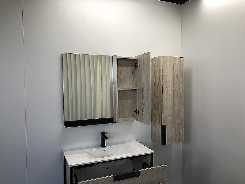 Зеркало со шкафом Comforty Бонн 90 00-00001951 Дуб дымчатый, купить, цена, заказать, магазин, доставка, скидка, промокод, купить, цена, заказать, магазин, доставка, скидка, промокод