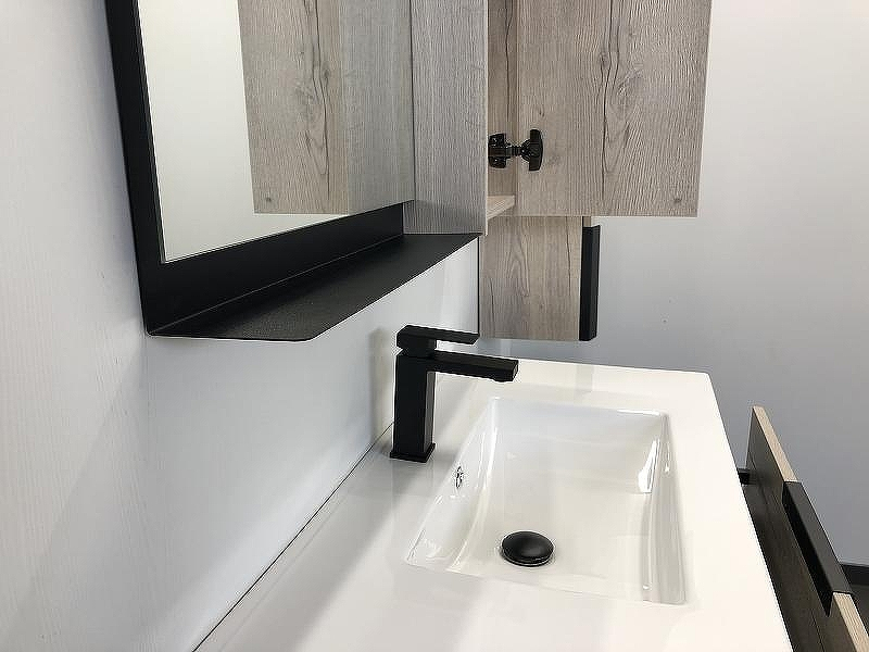 Зеркало со шкафом Comforty Бонн 90 00-00001951 Дуб дымчатый, купить, цена, заказать, магазин, доставка, скидка, промокод, купить, цена, заказать, магазин, доставка, скидка, промокод