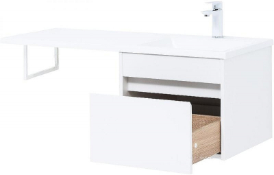 Тумба под раковину Aquanet Токио 110 236915 подвесная Белая