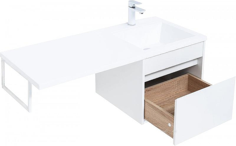 Тумба под раковину Aquanet Токио 110 236915 подвесная Белая, купить, цена, заказать, магазин, доставка, скидка, промокод, купить, цена, заказать, магазин, доставка, скидка, промокод