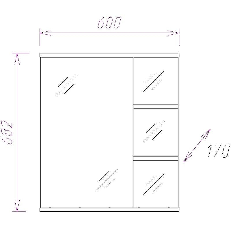 Зеркало Onika Коралл 60.01 206001 с подсветкой Белое, купить, цена, заказать, магазин, доставка, скидка, промокод, купить, цена, заказать, магазин, доставка, скидка, промокод