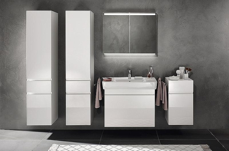 Тумба под раковину Geberit Renova Nr.1 Plan 80 869850000 подвесная Белая глянцевая, купить, цена, заказать, магазин, доставка, скидка, промокод, купить, цена, заказать, магазин, доставка, скидка, промокод