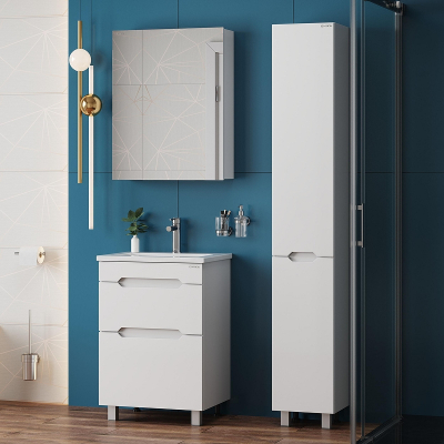 Шкаф пенал Onika Айленд 30 403081 цвет Белый