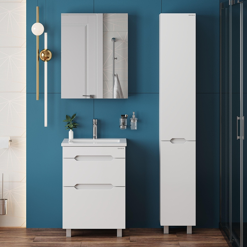 Шкаф пенал Onika Айленд 30 403081 цвет Белый, купить, цена, заказать, магазин, доставка, скидка, промокод, купить, цена, заказать, магазин, доставка, скидка, промокод