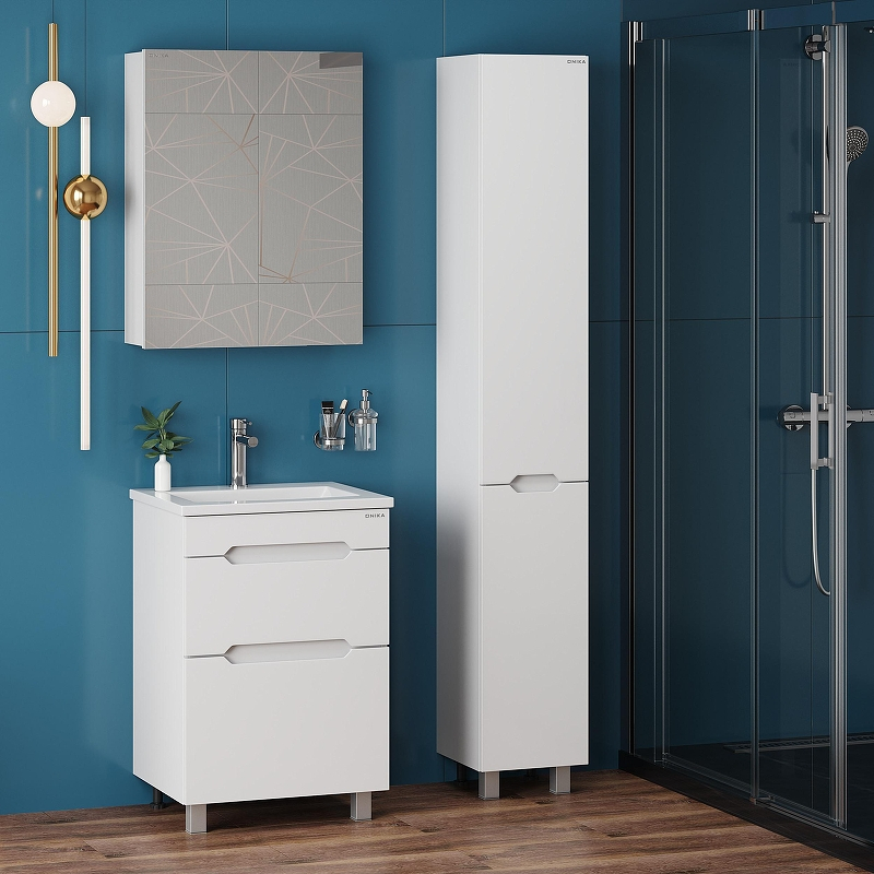 Шкаф пенал Onika Айленд 30 403081 цвет Белый, купить, цена, заказать, магазин, доставка, скидка, промокод, купить, цена, заказать, магазин, доставка, скидка, промокод