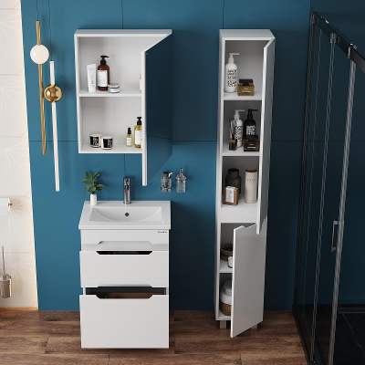 Шкаф пенал Onika Айленд 30 403081 цвет Белый