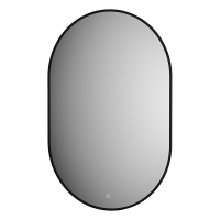 Зеркало Defesto Aura 60х90 DF 2935S с подсветкой 25W-3000K/Сенсорный выключатель/Теплый белый свет/Черная рама, купить, цена, заказать, магазин, доставка, скидка, промокод, купить, цена, заказать, магазин, доставка, скидка, промокод