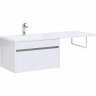 Тумба с раковиной Aquanet Токио 130 L 239217 подвесная Белая, купить, цена, заказать, магазин, доставка, скидка, промокод, купить, цена, заказать, магазин, доставка, скидка, промокод