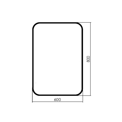 Зеркало Mixline Мальта-лофт 60 548632 цвет Черный