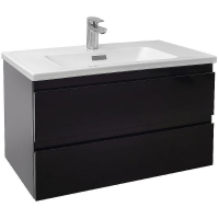 Тумба под раковину Jacob Delafon Madeleine 80 EB2053-J53 подвесная Черная матовая, купить, цена, заказать, магазин, доставка, скидка, промокод, купить, цена, заказать, магазин, доставка, скидка, промокод