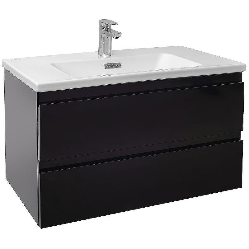 Тумба под раковину Jacob Delafon Madeleine 80 EB2053-J53 подвесная Черная матовая, купить, цена, заказать, магазин, доставка, скидка, промокод, купить, цена, заказать, магазин, доставка, скидка, промокод