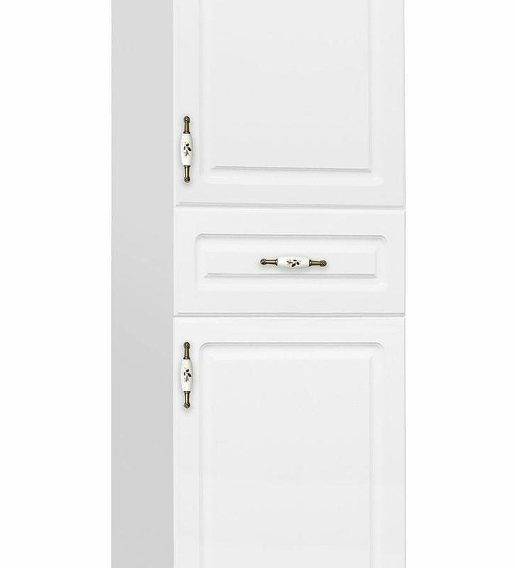 Шкаф пенал Style Line Олеандр 2 Люкс 36 ЛС-00000210 Белый, купить, цена, заказать, магазин, доставка, скидка, промокод, купить, цена, заказать, магазин, доставка, скидка, промокод