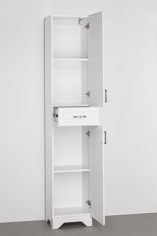 Шкаф пенал Style Line Олеандр 2 Люкс 36 ЛС-00000210 Белый, купить, цена, заказать, магазин, доставка, скидка, промокод, купить, цена, заказать, магазин, доставка, скидка, промокод