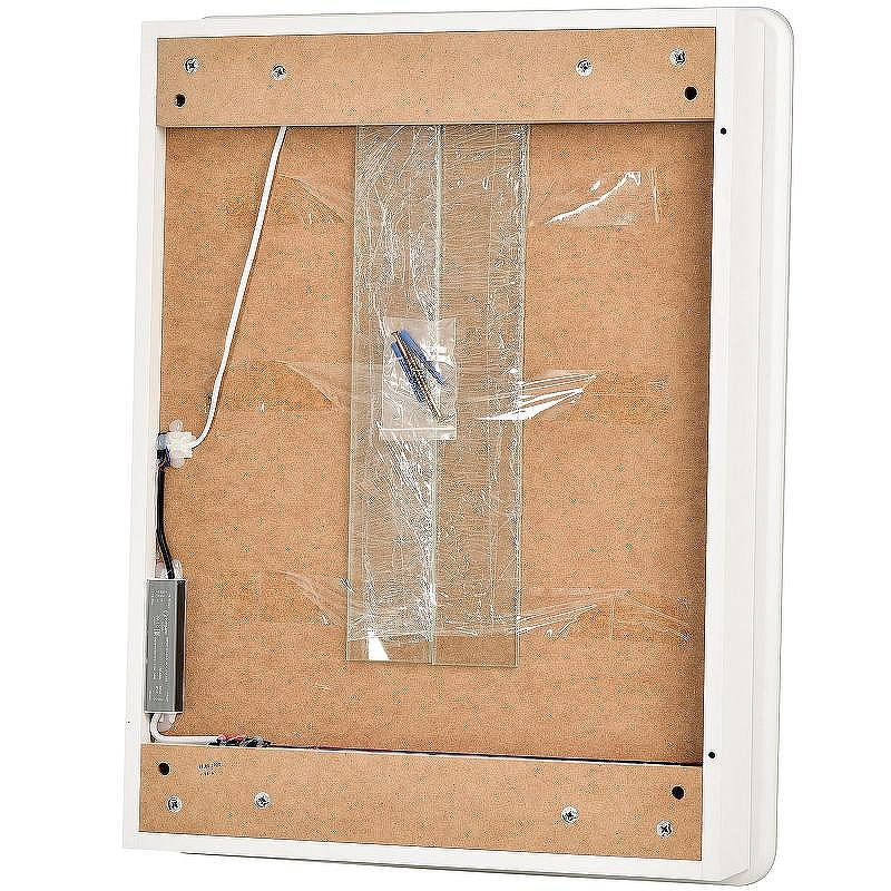 Зеркальный шкаф Sintesi Corso 60 SIN-SPEC-CORSO-60 с подсветкой Белый с сенсорным выключателем, купить, цена, заказать, магазин, доставка, скидка, промокод, купить, цена, заказать, магазин, доставка, скидка, промокод