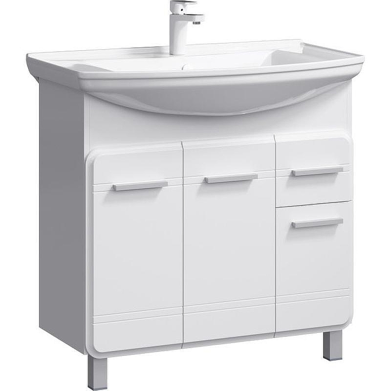 Тумба под раковину Aqwella Корсика 85 Т8м KOR0108 Белая, купить, цена, заказать, магазин, доставка, скидка, промокод, купить, цена, заказать, магазин, доставка, скидка, промокод