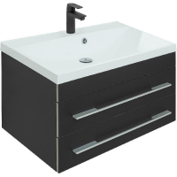 Тумба под раковину Aquanet Верона 75 272427 подвесная Черная матовая, купить, цена, заказать, магазин, доставка, скидка, промокод, купить, цена, заказать, магазин, доставка, скидка, промокод