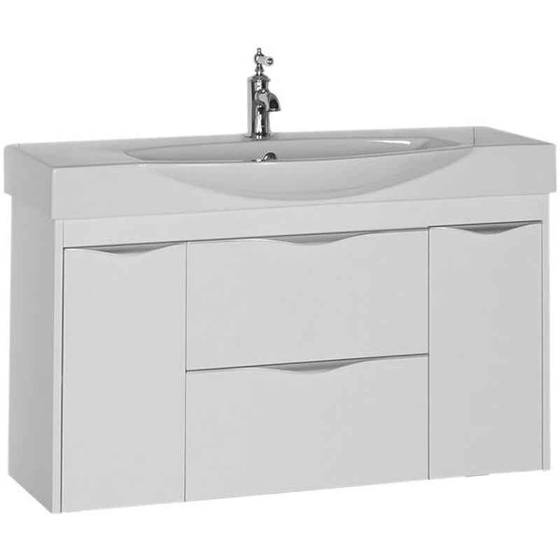 Тумба под раковину Aquanet Франка 105 183055 подвесная Белая, купить, цена, заказать, магазин, доставка, скидка, промокод, купить, цена, заказать, магазин, доставка, скидка, промокод