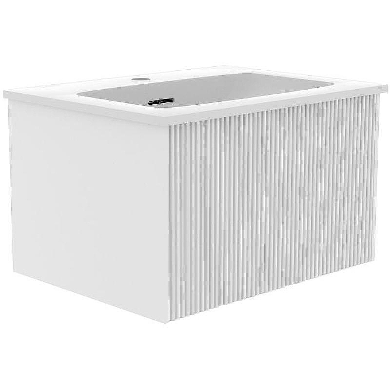 Тумба под раковину La Fenice Terra 60 FNC-01-TER-B-60 подвесная Белая матовая, купить, цена, заказать, магазин, доставка, скидка, промокод, купить, цена, заказать, магазин, доставка, скидка, промокод