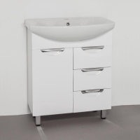 Тумба под раковину Style Line Жасмин 70 Белый глянец, купить, цена, заказать, магазин, доставка, скидка, промокод, купить, цена, заказать, магазин, доставка, скидка, промокод