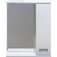 Зеркало со шкафом DIWO Дмитров 60 R СО-Дм04060-011П с подсветкой Белое, купить, цена, заказать, магазин, доставка, скидка, промокод, купить, цена, заказать, магазин, доставка, скидка, промокод