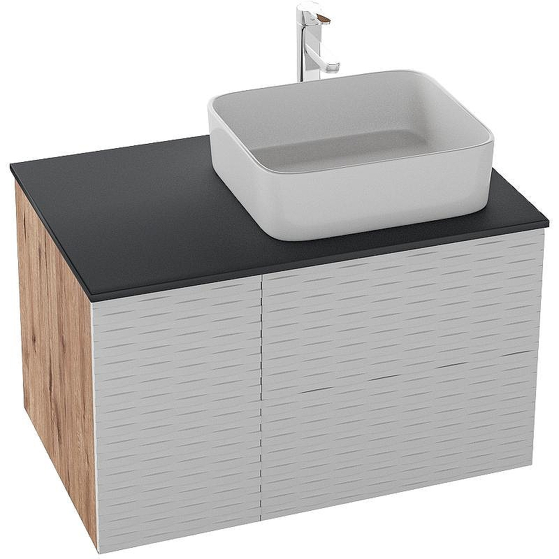 Тумба под раковину Grossman Альба 80 108011 подвесная Веллингтон Белая матовая, купить, цена, заказать, магазин, доставка, скидка, промокод, купить, цена, заказать, магазин, доставка, скидка, промокод