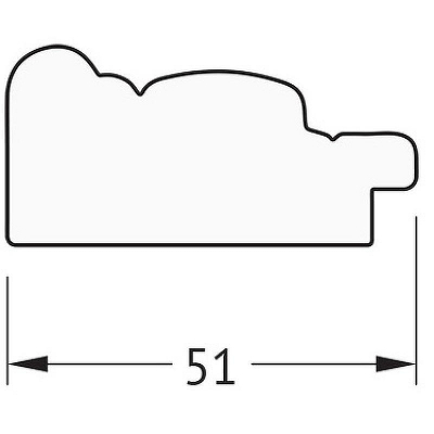 Зеркало Evoform Definite 83х63 BY 1010 в багетной раме - Слоновая кость 51