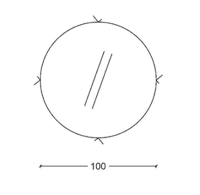 Зеркало Boheme Armadi Art Rombo 100 545-100-B с подсветкой с сенсорным выключателем