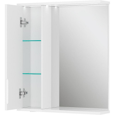 Зеркало со шкафом Volna Lake 60 L zsLAKE60.L-01 с подсветкой Белое