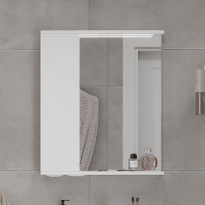 Зеркало со шкафом Volna Lake 60 L zsLAKE60.L-01 с подсветкой Белое