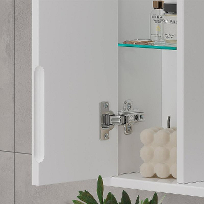 Зеркало со шкафом Volna Lake 60 L zsLAKE60.L-01 с подсветкой Белое