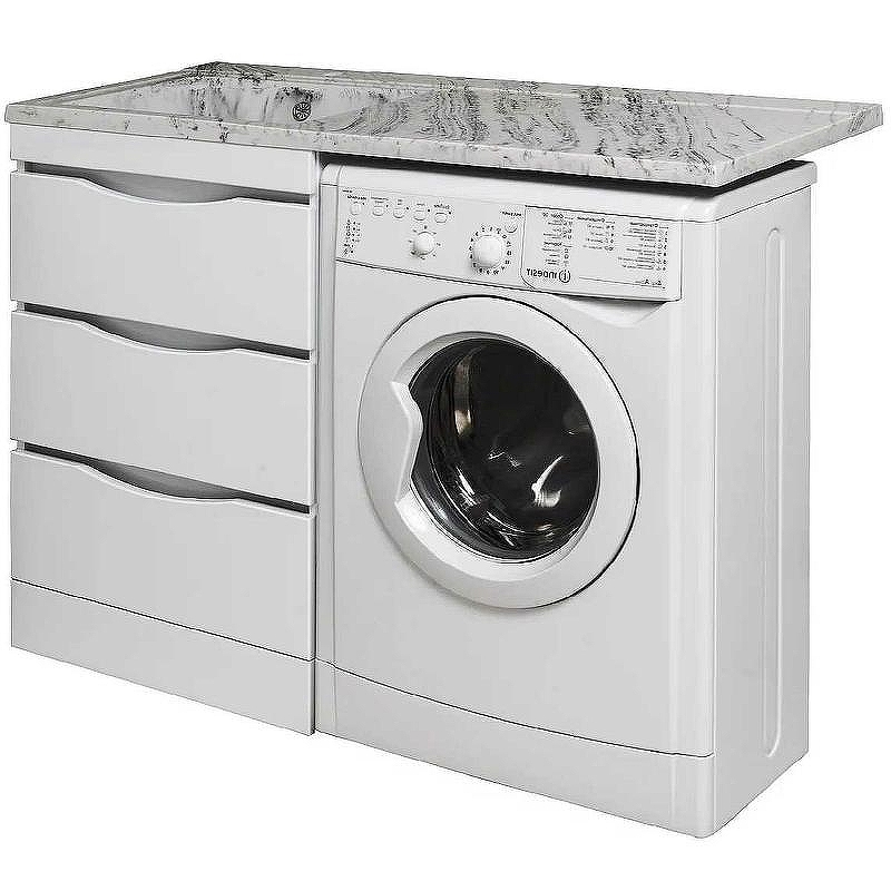 Тумба под раковину Runo Орион 120 УТ000003442 Белая, купить, цена, заказать, магазин, доставка, скидка, промокод, купить, цена, заказать, магазин, доставка, скидка, промокод