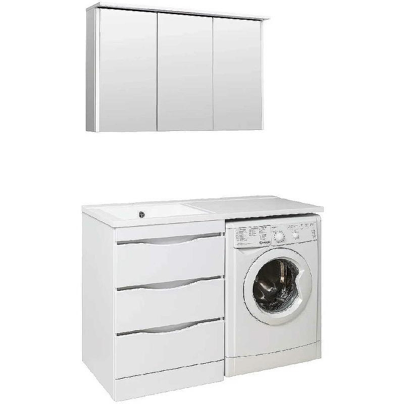 Тумба под раковину Runo Орион 120 УТ000003442 Белая, купить, цена, заказать, магазин, доставка, скидка, промокод, купить, цена, заказать, магазин, доставка, скидка, промокод