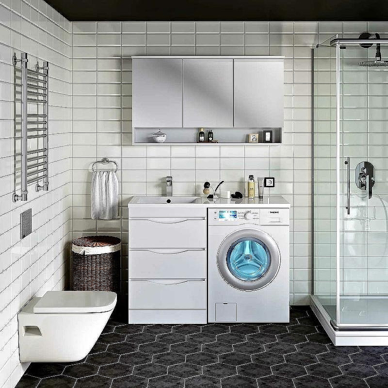 Тумба под раковину Runo Орион 120 УТ000003442 Белая, купить, цена, заказать, магазин, доставка, скидка, промокод, купить, цена, заказать, магазин, доставка, скидка, промокод