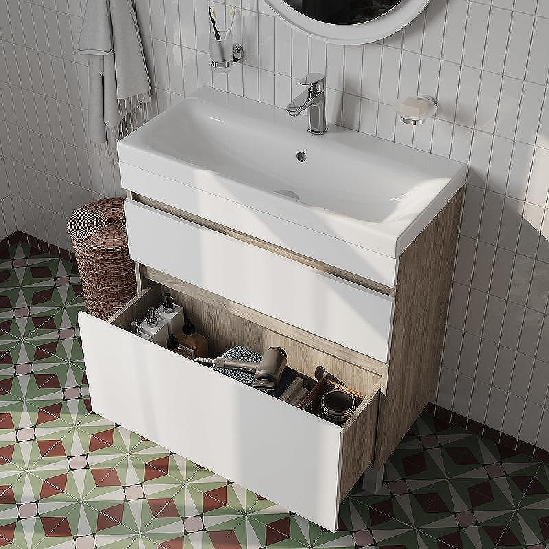 Тумба с раковиной Iddis Zodiac 80 ZOD8ABFi95K Белая матовая Дерево, купить, цена, заказать, магазин, доставка, скидка, промокод, купить, цена, заказать, магазин, доставка, скидка, промокод