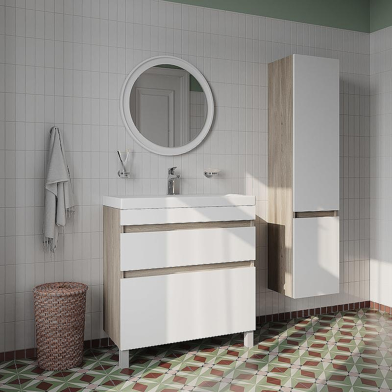 Тумба с раковиной Iddis Zodiac 80 ZOD8ABFi95K Белая матовая Дерево, купить, цена, заказать, магазин, доставка, скидка, промокод, купить, цена, заказать, магазин, доставка, скидка, промокод