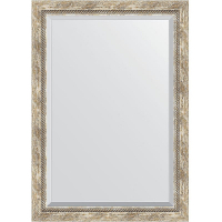 Зеркало Evoform Exclusive 103х73 BY 3459 с фацетом в багетной раме - Прованс с плетением 70, купить, цена, заказать, магазин, доставка, скидка, промокод, купить, цена, заказать, магазин, доставка, скидка, промокод