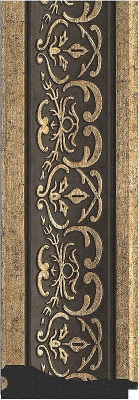 Зеркало Evoform Exclusive 149х64 BY 3553 с фацетом в багетной раме - Вензель серебряный 101