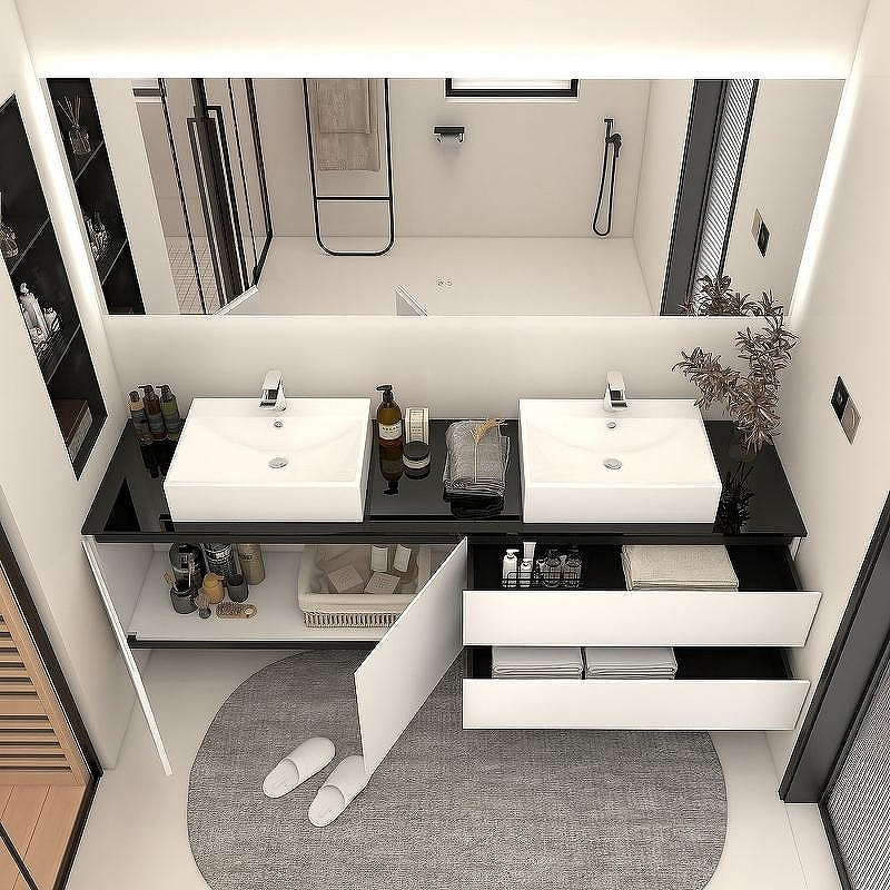 Тумба с раковиной Orans BC-6023-1800 180 60231800 подвесная Белая глянцевая, купить, цена, заказать, магазин, доставка, скидка, промокод, купить, цена, заказать, магазин, доставка, скидка, промокод