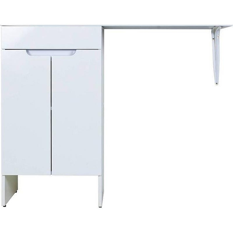 Тумба с раковиной Orange Sistema 120 L STD-120TUW+RAL Белая глянцевая, купить, цена, заказать, магазин, доставка, скидка, промокод, купить, цена, заказать, магазин, доставка, скидка, промокод