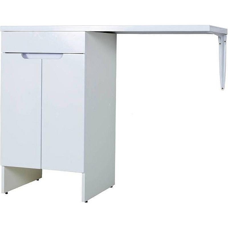 Тумба с раковиной Orange Sistema 120 L STD-120TUW+RAL Белая глянцевая, купить, цена, заказать, магазин, доставка, скидка, промокод, купить, цена, заказать, магазин, доставка, скидка, промокод