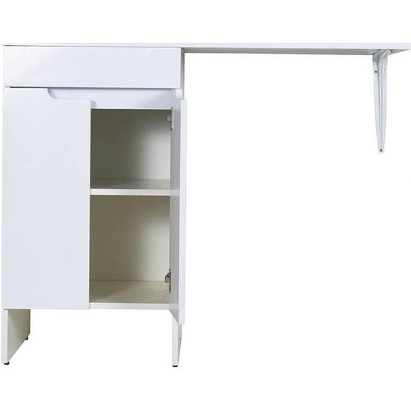 Тумба с раковиной Orange Sistema 120 L STD-120TUW+RAL Белая глянцевая, купить, цена, заказать, магазин, доставка, скидка, промокод, купить, цена, заказать, магазин, доставка, скидка, промокод