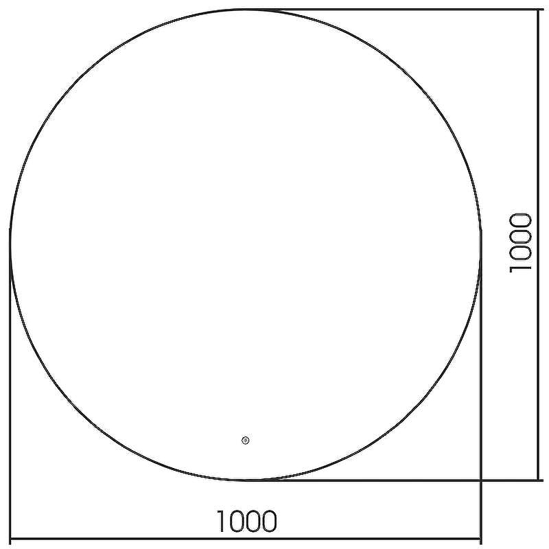 Зеркало Abber Mond 100 AG6203SL-1.0 с подсветкой с сенсорным выключателем и диммером, купить, цена, заказать, магазин, доставка, скидка, промокод, купить, цена, заказать, магазин, доставка, скидка, промокод