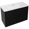 Тумба под раковину Aquanet Милан 100 269299 подвесная Черный глянец, купить, цена, заказать, магазин, доставка, скидка, промокод, купить, цена, заказать, магазин, доставка, скидка, промокод