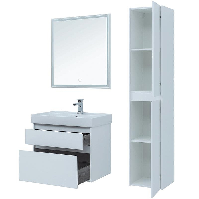 Тумба под раковину Aquanet Nova Lite 75 242272 подвесная Белая, купить, цена, заказать, магазин, доставка, скидка, промокод, купить, цена, заказать, магазин, доставка, скидка, промокод