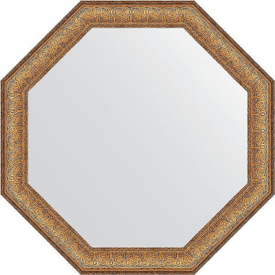 Зеркало Evoform Octagon 74х74 BY 3762 в багетной раме - Медный эльдорадо 73