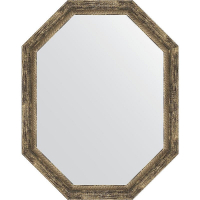 Зеркало Evoform Octagon 73x93 BY 7124 в багетной раме - Старое дерево с плетением 70, купить, цена, заказать, магазин, доставка, скидка, промокод, купить, цена, заказать, магазин, доставка, скидка, промокод