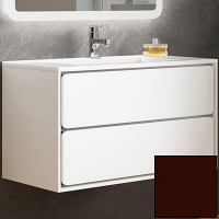 Тумба с раковиной SanVit Бруно-2 120 kbruno2120 в цвете Ral подвесная Шоколад, купить, цена, заказать, магазин, доставка, скидка, промокод, купить, цена, заказать, магазин, доставка, скидка, промокод