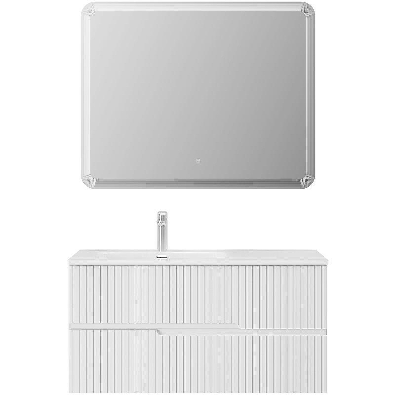 Тумба под раковину Cezares Duet-N 100 L DUET-N-1000-2C-SO-BL-L подвесная Bianco Lucido, купить, цена, заказать, магазин, доставка, скидка, промокод, купить, цена, заказать, магазин, доставка, скидка, промокод